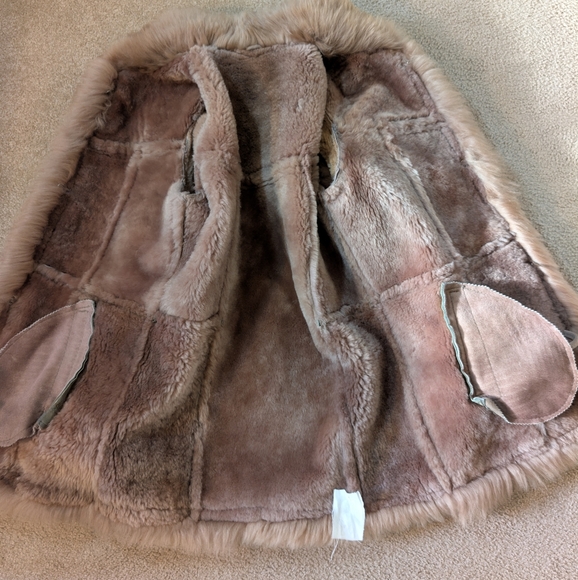 Vintage Y2K Penny Lane Faux Suede Faux Fur Trim Coat - Picture 3 of 11